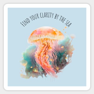 Watercolor Jellyfish | Motivational Quotes | Marine Life | Meduza Sticker